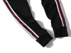 Mens Luxury Jogger Pants New Branded Drawstring Sports Pants High Fashion 4 Colors Side Stripe Designer Joggers236G