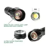 GOSUND T6 LED -ficklampa Torches Vattenbeständig zoombar Taktisk ficklampa 5 Ljuslägen Högdriven LED -fackla med botten CLI8565083