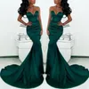 Wspaniała Sweetheart Długie Szmaragd Green Mermaid Suknie Wieczorowe 2020 Nowy Satin Fishtail Specjalne okazje Prom Dresses dla kobiet 171