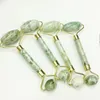 Natuurlijke jade schoonheid container jade roller gezicht dunner gezicht massager gezichtsschoonheid stick