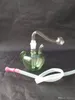 Apple Hook Water Glass Bongs Tillbehör, Glas Rökpipor Färgrika Mini Multi-Colors Handrör Bästa Sked Glas