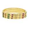 Wholesale- bracelet de bracelet pour femme dame cadeau bijoux 2018 Design de mode pavée arc-en-ciel zircone magnifique bijoux européens