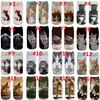 Chaussettes imprimées animaux 3D chat chien belle chaussette courte imprimée chaussettes décontractées en coton de créateur drôle pour femmes hommes filles HHA1051