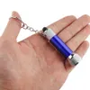 Brelong Portable 5 LED Mini Ficklight Light Torch Aluminium Keychain Keyring Chain Blue Red Silver Black6743398