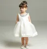 Meses bebé niña 1er cumpleaños fiesta vestido princesa tutú niños pequeños mullido seda bautizo vestido de novia estilo coreano ropa de niña infantil