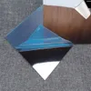 Feuilles de miroir flexibles, autocollants muraux, carreaux de miroir en plastique auto-adhésifs pour la décoration de la maison (le Film bleu doit être décollé)