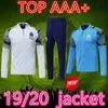 Traje de entrenamiento de calidad superior 2019 de la chaqueta de Marsella pantalones 19 20 PAYET CABELLA MITROGLOU Chaqueta de fútbol de Marsella Chaqueta larga de fútbol con cremallera