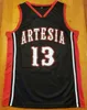 Lakewood Aditya High School James Harden # 13 Preto Colégio Branco Retro Basquete Jersey Masculino Costume Número Personalizado Nome Camisolas