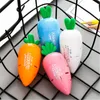 Cute Cartoon Creative Carrot Molding Plastic Two Holes Pencil Sharpener For Kids Novelty Item School Supplies Stationery