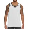 Mens Sports Running Tank Top Workout Vest Reversible Basketball Jersey Quick Dry Training Fitness Gym Singlets ärmlös skjorta