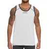 Herren-Sport-Lauf-Tanktop, Trainingsweste, wendbar, Basketball-Trikot, schnell trocknend, für Training, Fitness, Fitnessstudio, ärmelloses Hemd