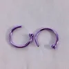 Fake Nose Rings Titanium Steel Nose Hoop Ring Earring Studs Fashion Jewelry 8 Color Beauty Jewelry HHA989