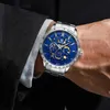 Tevise 시계 멀티 기능 자동 비즈니스 남성 시계 기계식 시계 투어 빌론 중공 방수 스포츠 손목 시계