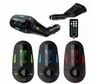 Kit per auto Lettore MP3 Modulatore trasmettitore FM wireless LCD USB wireless con kit per auto Bluetooth con luce blu / rossa / verde remota con scatola al dettaglio