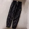 19ss Top nylon pantaloni da uomo marca viaggio retrò pantaloni della tuta dettagli metallo nylon mesh respiro piedi sciolti pantaloni con cerniera ykk termoretraibili per301G