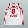 #8 Danilo Gallinari o Retro Classic Basketball Jersey Mens Ed Número personalizado e camisas de nome