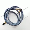 Cordon de couture rond en cuir PU pour lunettes, cordon de retenue de lunettes, chaîne serpent disponible en 8 couleurs