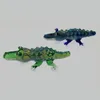 Хорошее качество творческие табачные ручные трубы крокодила очень реалистичные животные стеклянные трубы