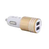 2 Ports Car charger Aluminium Alloy 2.1 A Dual USB port High quality charging for Tablet Samsung Galaxy S8 mobile phone