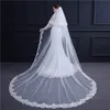 3 Meter Double Layer Cathedral Wedding Veils Long Lace Edge Bridal Veil with Comb Accessories Bride Veil