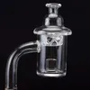 25mm XL Quartz Banger Nail Real Quartz Nail Core Reactor con Spinning Carb Cap 10mm 14mm 18mm dab rig bong