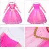 Mädchen Dornröschen Prinzessin Kostüm Kinder Drop Shoulder Dornröschen Festzug Partykleid Halloween Fancy Dress Up Kleidung als Geschenk