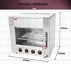 Frete Grátis FY-14.R Comercial Desktop Salamandra Grill Commercial Quatro Infravermelho Fogão Gás Forno Forno Galinha Raaster