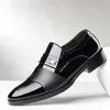 REETENE Mode Leder Männer Business Kleid Schuhe Männer Müßiggänger Pointy Black Schuhe Oxford Bequeme Männer Formale Hochzeitsschuhe