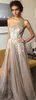 Berta Fashion Prom Sukienki jedno ramię w linii cekinowe sukienki wieczorowe z koralikami długość podłogi z przodu podzielone formalne sukienki 7508425