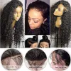변태 곱슬 브라질 머리는 흑인 여성 무료 이별 360 레이스 정면 가발 사전 발현 악기 레이스 프런트 인간의 머리는 130 % 가발 14 "에 대한 가발