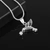 AirAz008 Hummingbird Shape Animal Lovers Necklace Screw Cremation Jewelry Pendant Funeral Urn Ashes Memorial3143