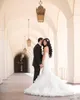 Роскошные Дубайские арабские свадебные платья русалки Милая со шлейфом со шлейфом на спине и жемчугом Свадебное платье Свадебные платья Vestidos De Novia