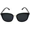 Luxus-KUPNEPO 55018 Herren-Luxusmode, polarisierte Marken-Designer-Sonnenbrille, schwarzer Rahmen, graue quadratische Linse