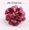 5cm Fleur artificielle Silk Hydrangea Hydrangea Fleur Head for Mariage Fête Accueil Décoration DIY Couronne Coffret Coffret Scrapbook Artisanat Fournitures