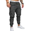 2018 dos homens calça casual homens treaters roupas homme pantalon sporting clothing homem corredores sólidos multi-bolso sweatpants y19073001