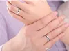 Yhamni Original Natural Real 925 Sterling Silver Wedding Band Ring Fine Jewelry Lover Management Rings for Women Men Sy9256903039