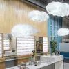 Lámpara colgante de nube creativa, luz de suspensión de algodón de PVC, para Hotel, sala de estar, mesa de comedor, habitación de niños, tienda de guardería, iluminación de centro comercial