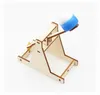 Creative technology small production stone throwing machine children hand-assembled puzzle toy material package manufacturers Science