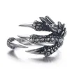 steel dragon claw ring
