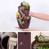 Двойной слой Sky Garden Pot Craft Украшения Цветочные корзины плантатор украшения