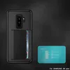 pour iPhone X XR XS Max 6 7 8 Plus et Samsung Galaxy Note 9 8 S9 S8 Plus S7 EdgeTPU PC 2-en-1 étui pour carte de crédit