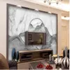 リビングルームのための3D壁画の壁紙新しい中国の大理石の壁紙模様の風景の背景の壁