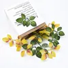 10 20 Pieces Silk roses leaf christmas Leaves artificial plants decorative flowers wreaths wedding home decoration accessories