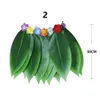 Hawaiian Grass Skirts Artificial Silk Green Leaves Hula Skirt Costume Patry Decorations Children Kids Adult Hula Show Skirt Danc6893648