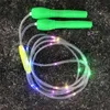 Giocattolo illuminato a LED Corda per saltare lampeggiante Forniture per feste serali Giocattoli luminosi Esercizio mattutino Corde sportive per fitness per bambini