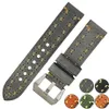 ZLIMSN Kalın Gerçek Gerçek Gerçek Deri İzleme Strap 26mm 24mm 22mm 20mm Watch Band Gümüş Saatler Panerai İzleme Bantları T19061548254