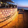 1.5mx1.5m 3mx2m 3mx3m 6mx4m 10mx8m LED Net Mesh Fairy String Light Outdoor Garden Patio Window Curtain Xmas Bröllopsferie Garland Light