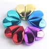 1PC 25ml Heart Shaped Glass Perfume Bottles with Spray Refillable Empty Perfume Atomizer for Women 6COLORS LX9096