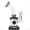 Bong de vidro cachimbos de água de 6,7" narguilés coloridos inebriantes mini cachimbo Dab Rigs pequeno borbulhador copo de óleo