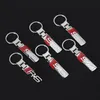 VW Volkgen R line Metal Keychain Car logo Blue Silver Audi S line Metal Zinc Alloy Key Rings Gift souvenir8497697